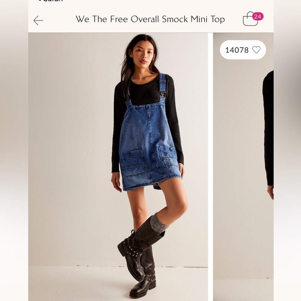 We The Free Smocked Overall Dress